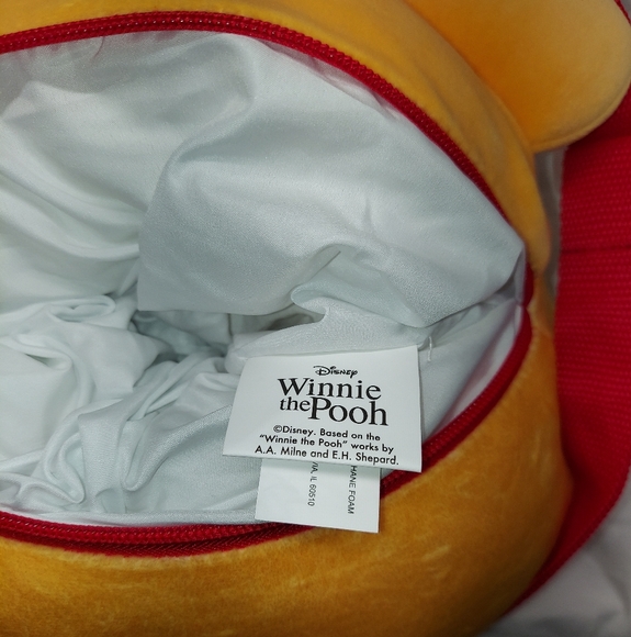 Winnie The Pooh Disney 12"Squish Super Soft Plush Pillow Backpack/ Purse - Picture 4 of 9